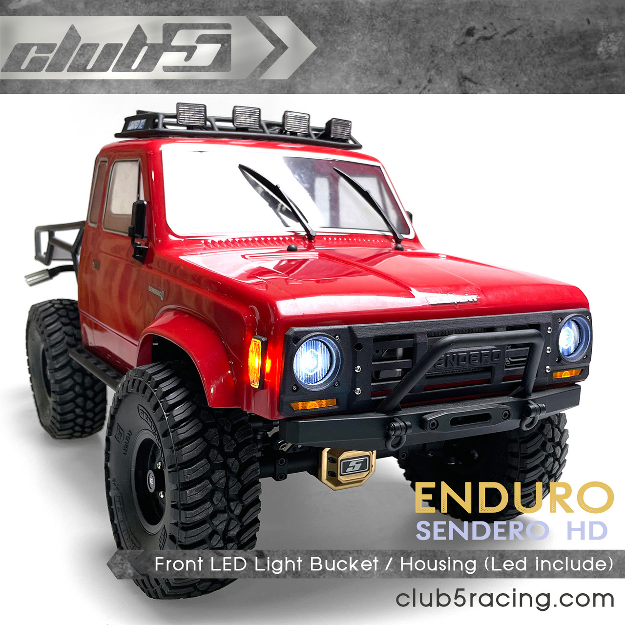 Front LED Head Light / Blinker Bucket for Element Sendero HD ( 6V LED Included )