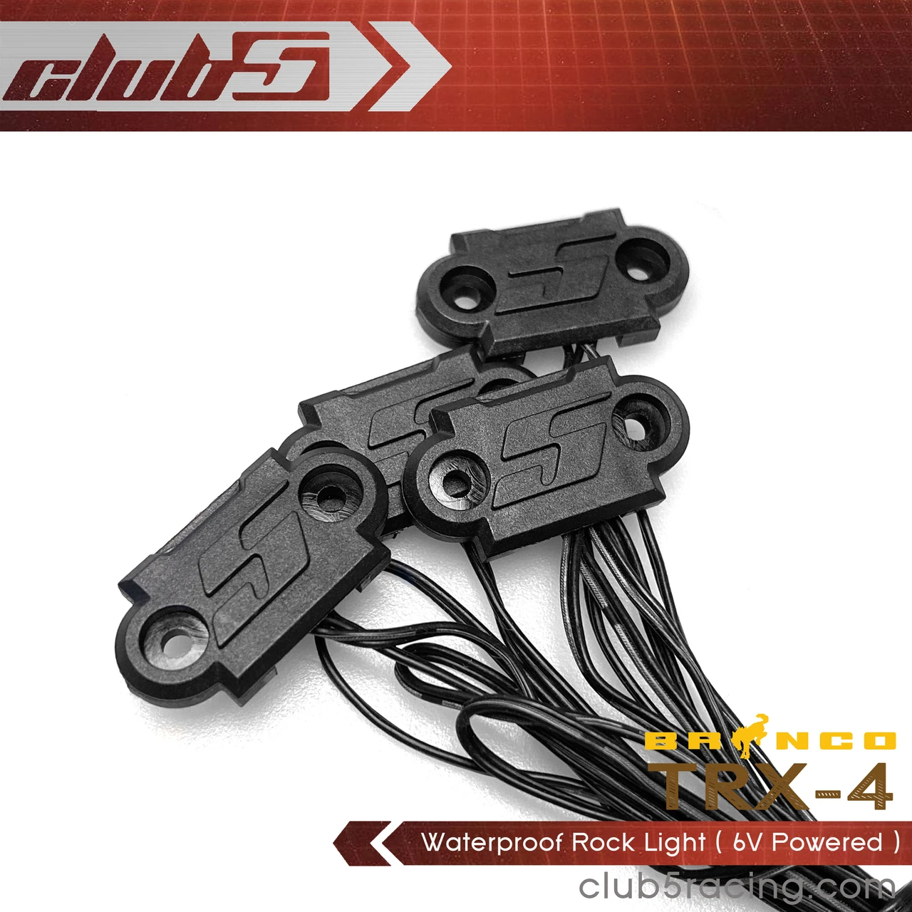 Waterproof Rock Light for TRX-4 2021 Bronco ( 6V Powered )