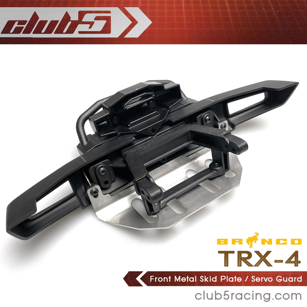 Front Metal Skid Plate for Traxxas TRX-4 2021 Bronco
