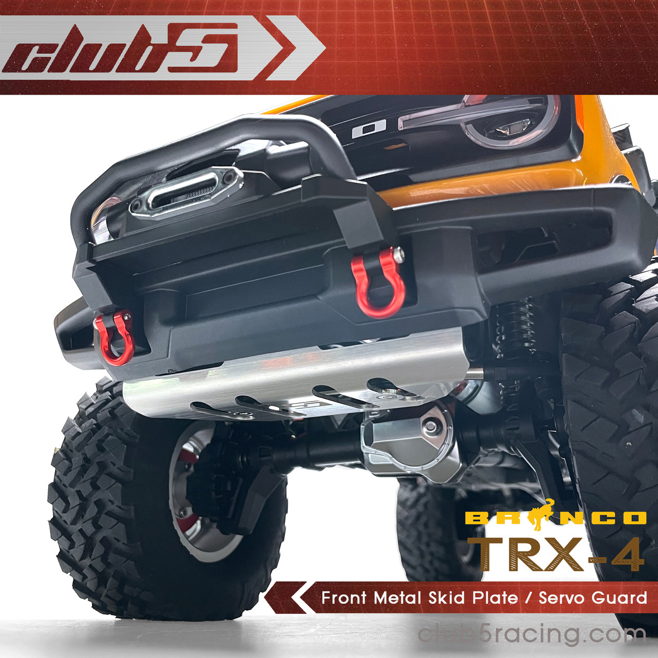 Front Metal Skid Plate for Traxxas TRX-4 2021 Bronco