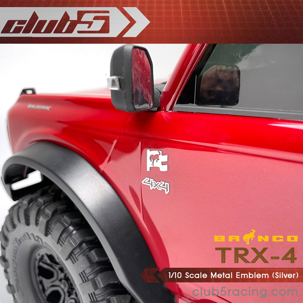 Metal emblem set for Traxxas TRX-4 2021 Bronco