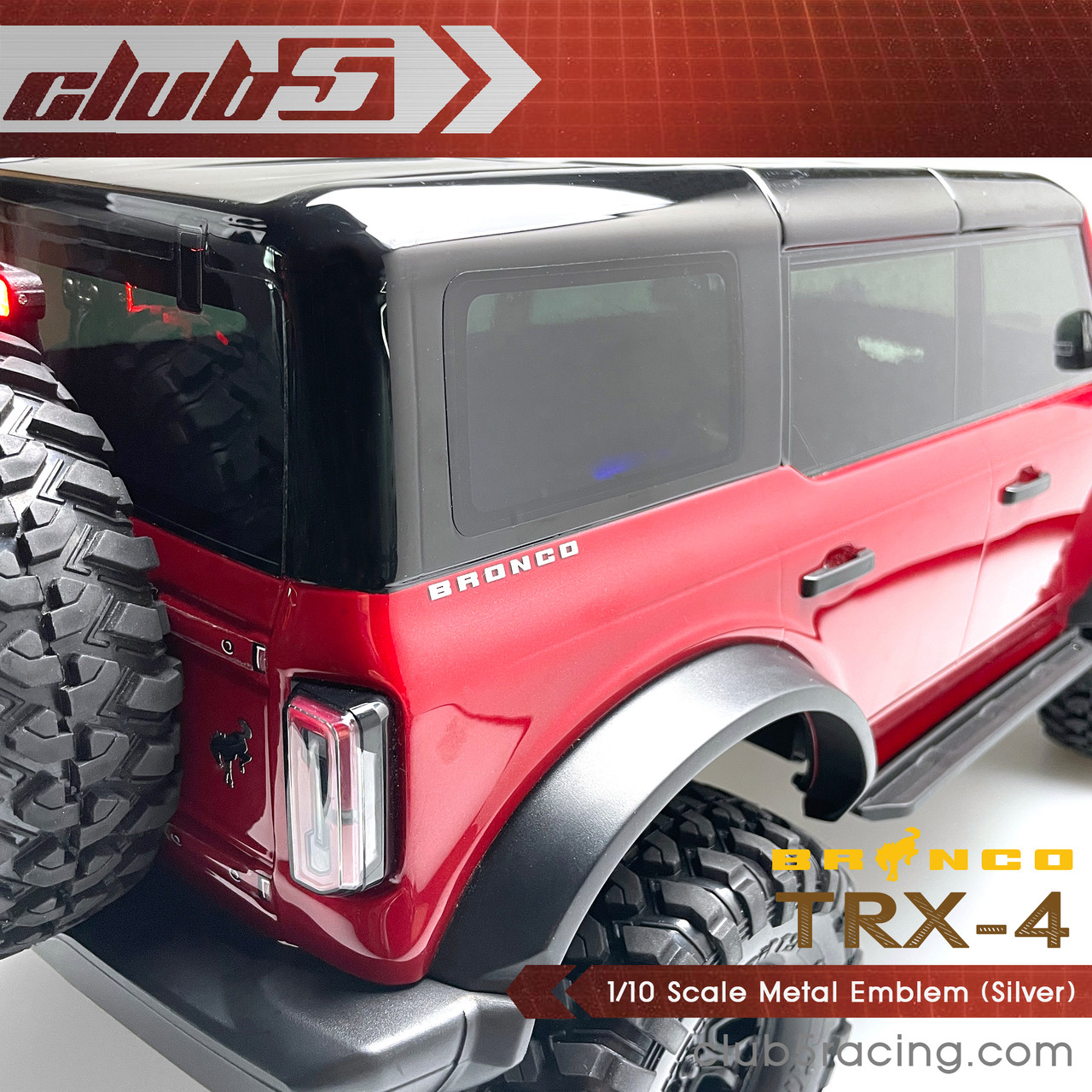 Metal emblem set for Traxxas TRX-4 2021 Bronco