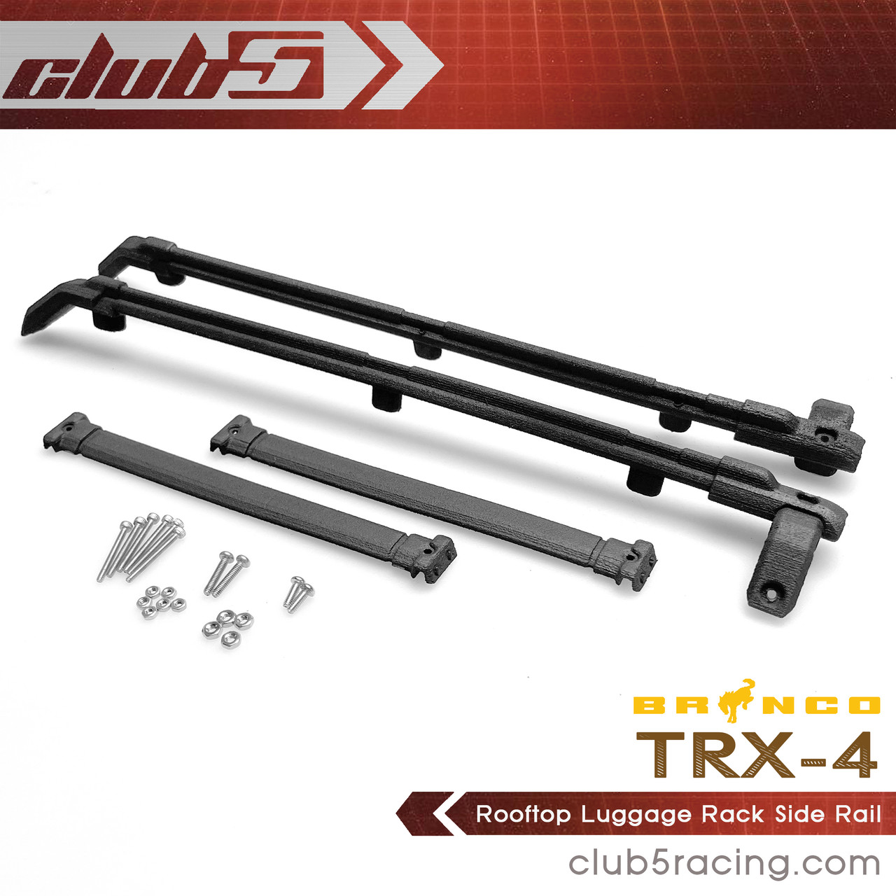 Rooftop Luggage Rail for Traxxas TRX-4 2021 Bronco