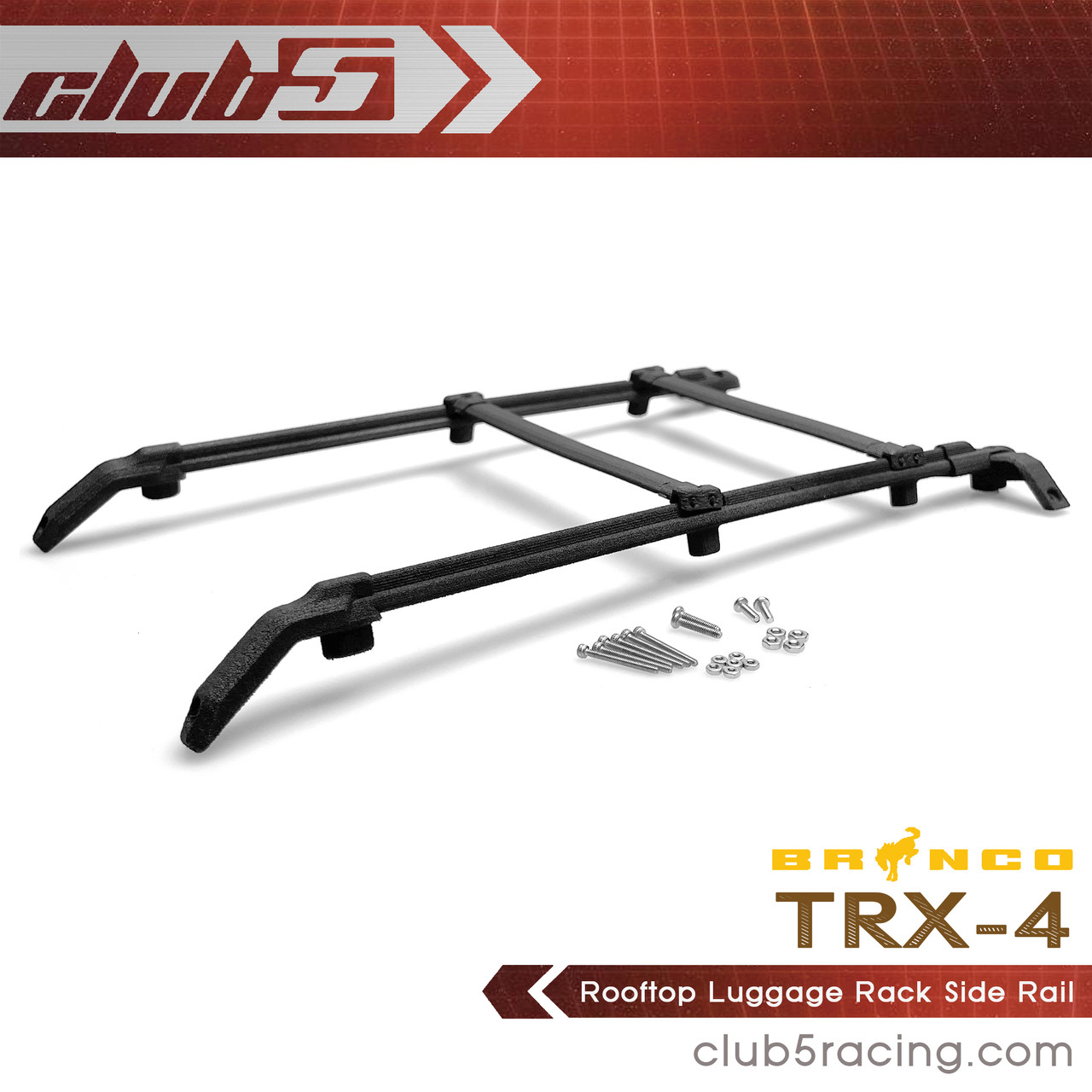 Rooftop Luggage Rail for Traxxas TRX-4 2021 Bronco