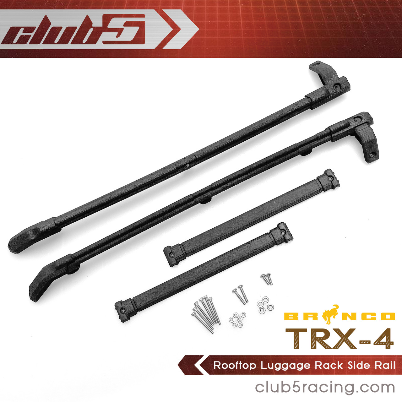 Rooftop Luggage Rail for Traxxas TRX-4 2021 Bronco