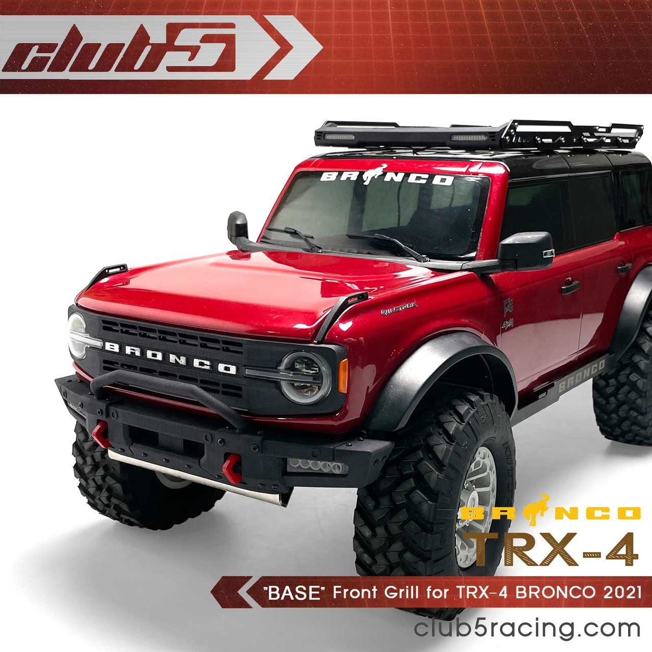 Base Edition Front Grille for TRX-4 2021 Ford Bronco