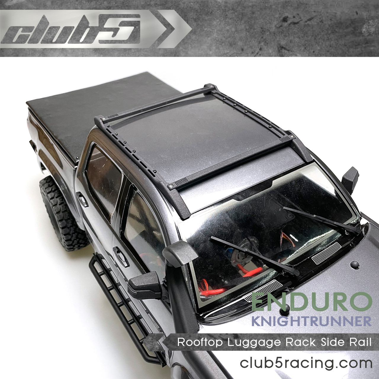 Rooftop Luggage Rack Side Rail for ELEMENT RC KNIGHT RUNNER