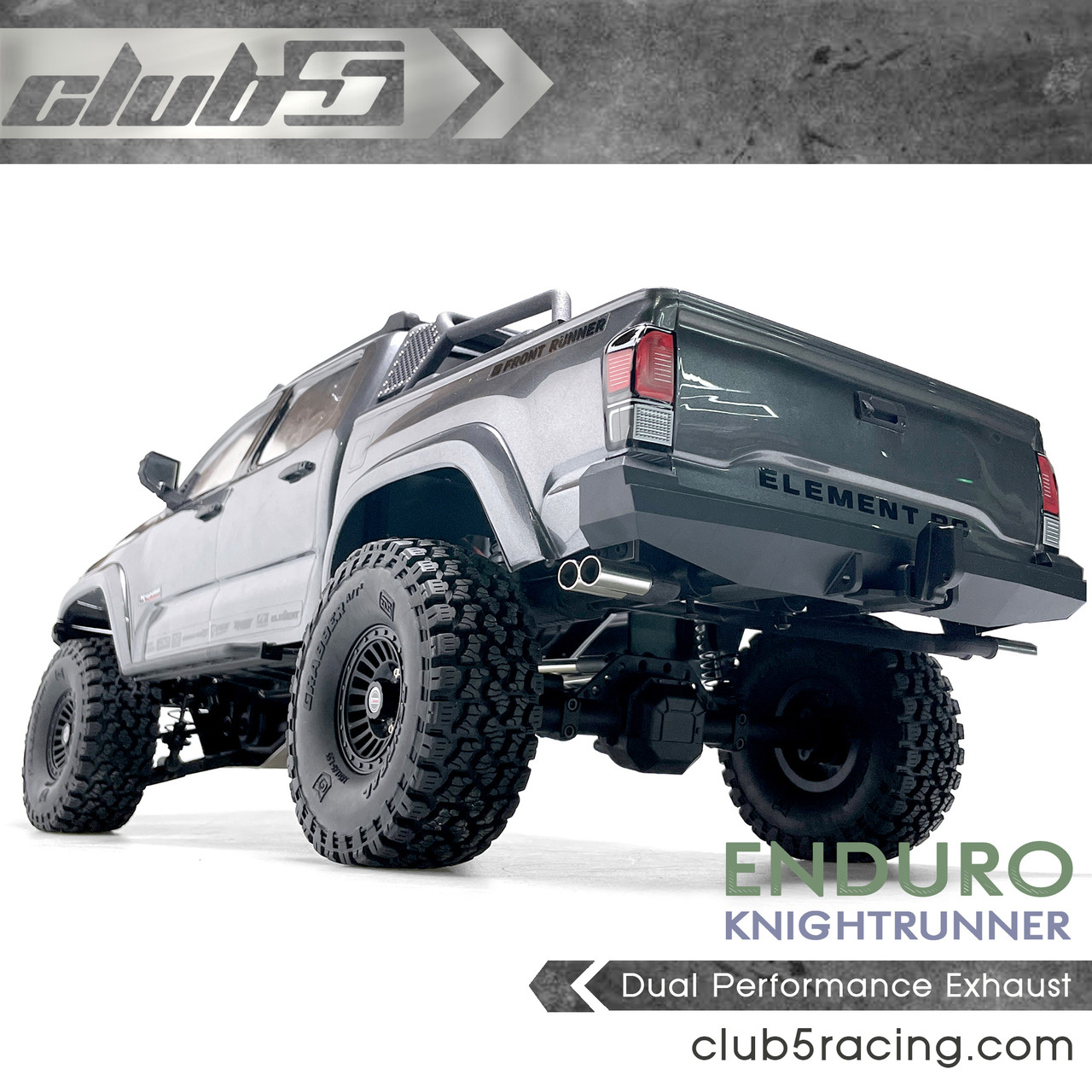 Dual Performance Exhaust for ELEMENT RC KNIGHTRUNNER