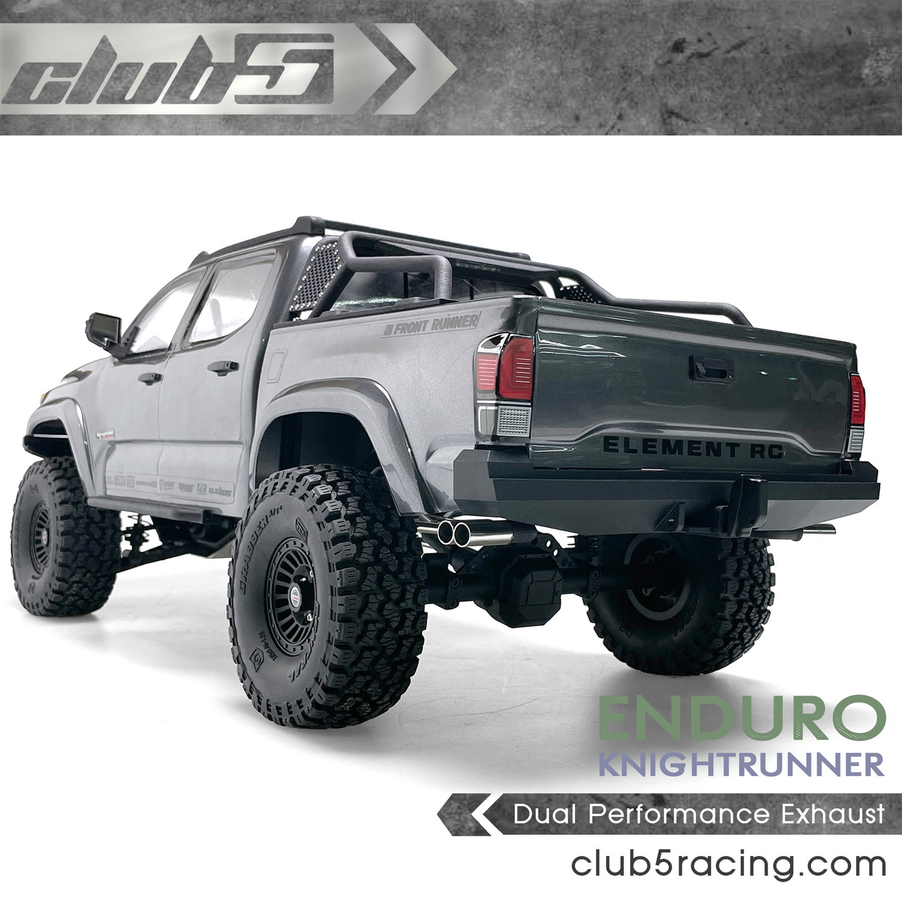 Dual Performance Exhaust for ELEMENT RC KNIGHTRUNNER