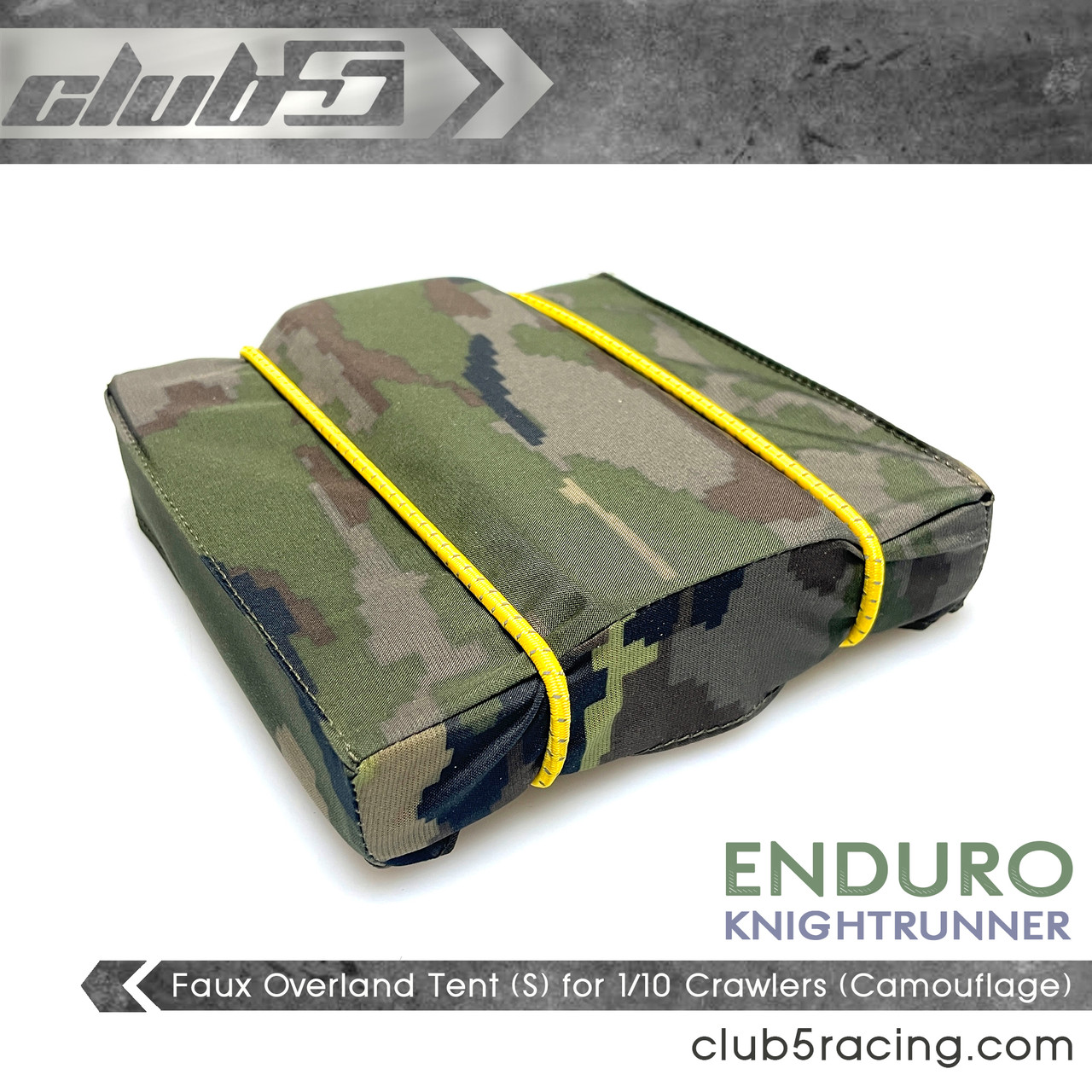 Faux Overland Tent (S) for Scale RC Crawlers ( Camouflage ) Element Knightrunner