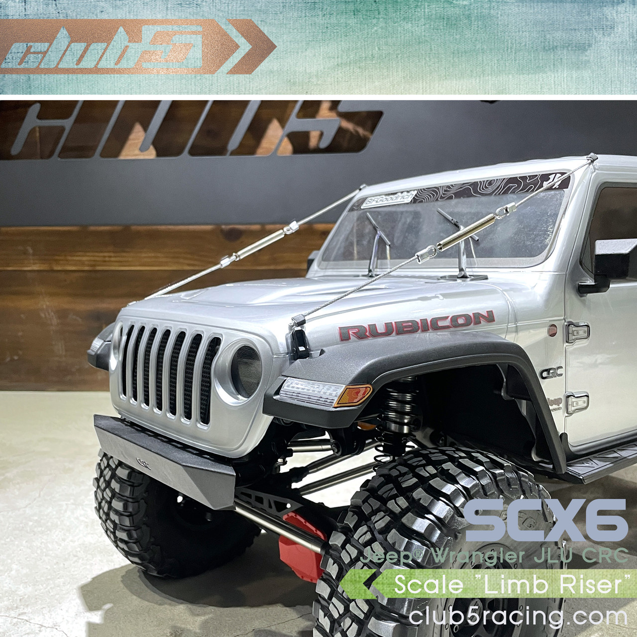 Scale Limb Riser for Axial SCX6 Jeep JLU Wrangler