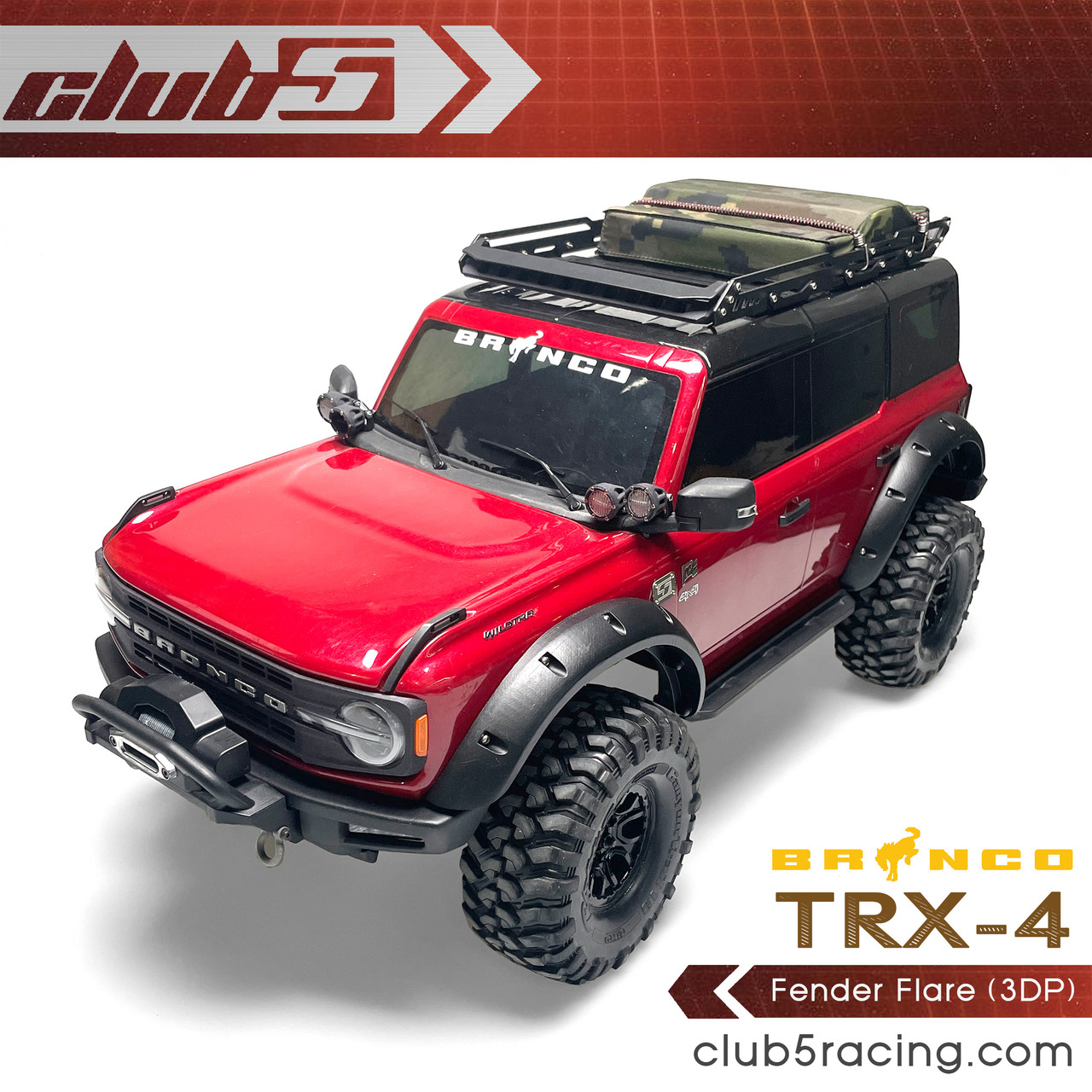 Fender Flare ( 3DP ) for TRX-4 2021 Ford Bronco