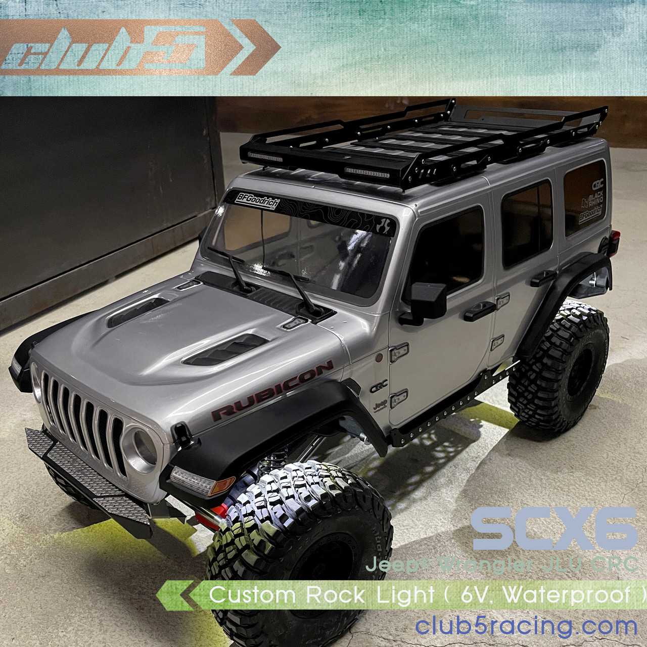 Waterproof Rock Light ( 6V ) For Axial SCX6 Jeep JLU Wrangler