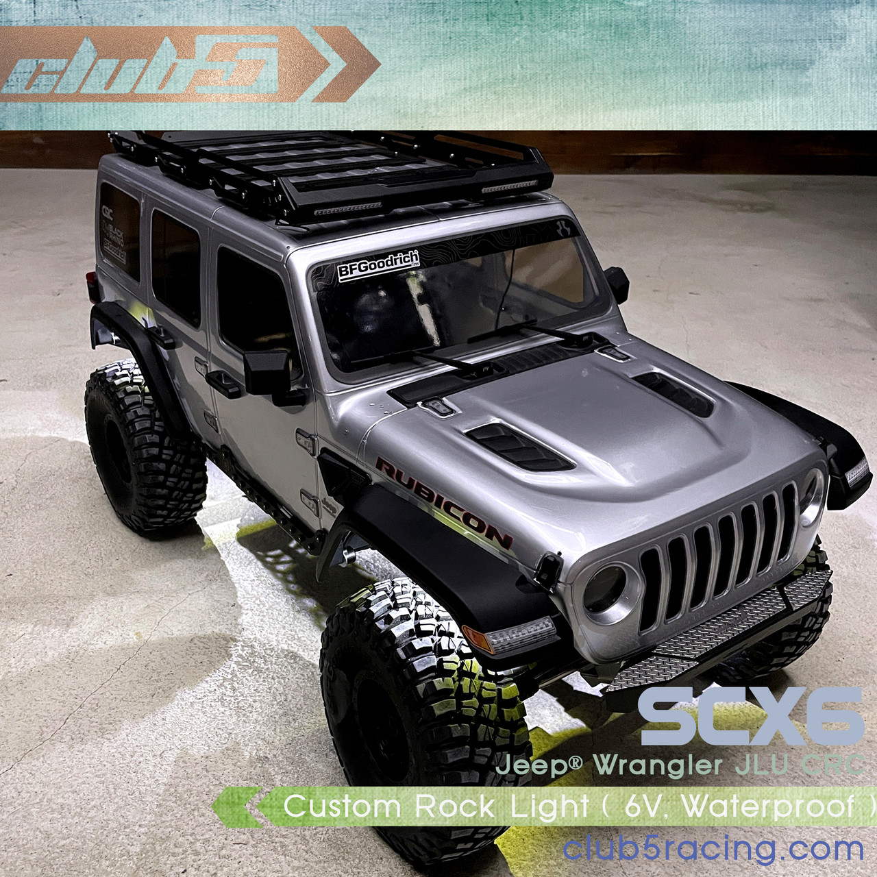 Waterproof Rock Light ( 6V ) For Axial SCX6 Jeep JLU Wrangler
