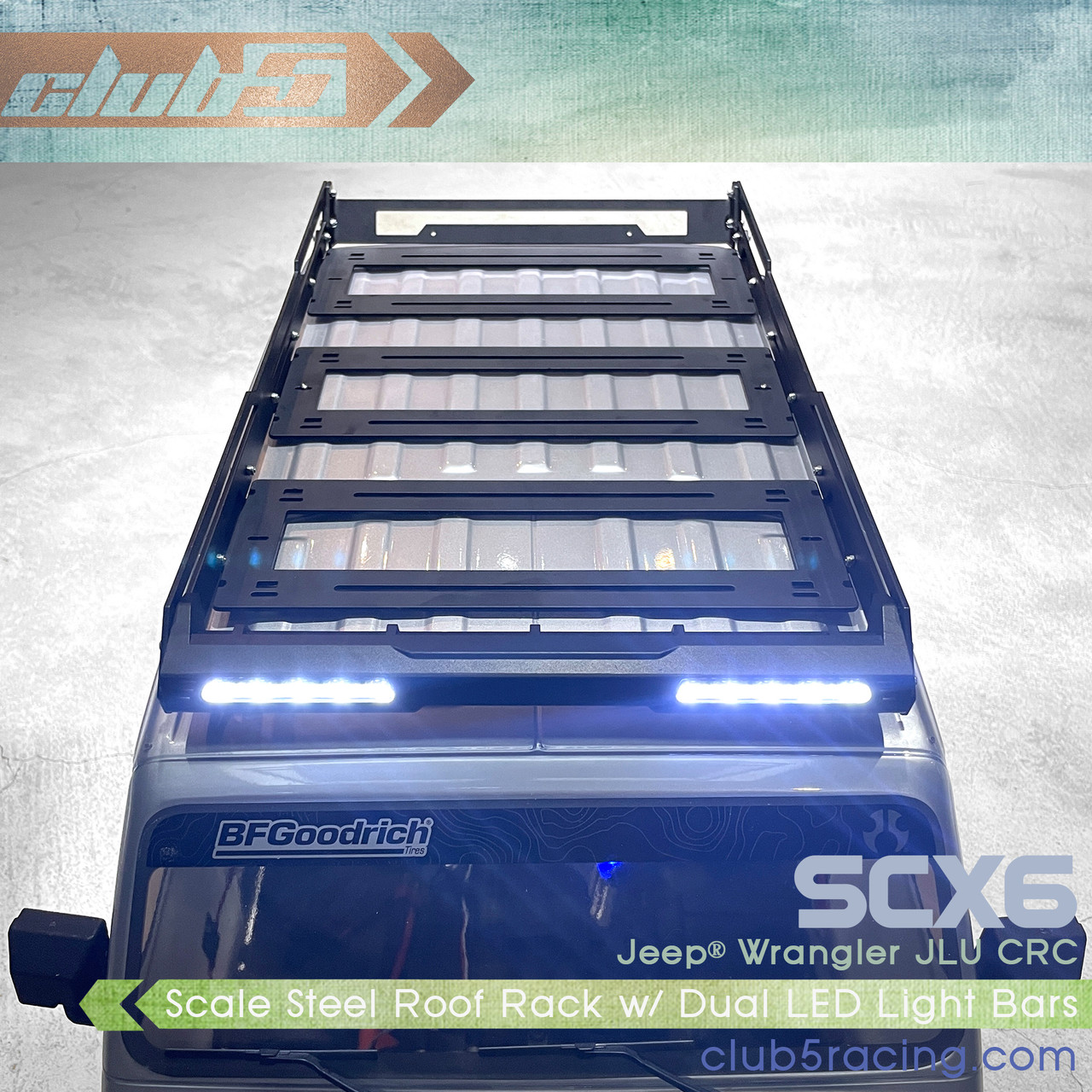 Metal Roof Rack ( V2 ) for SCX6 Jeep JLU Wrangler