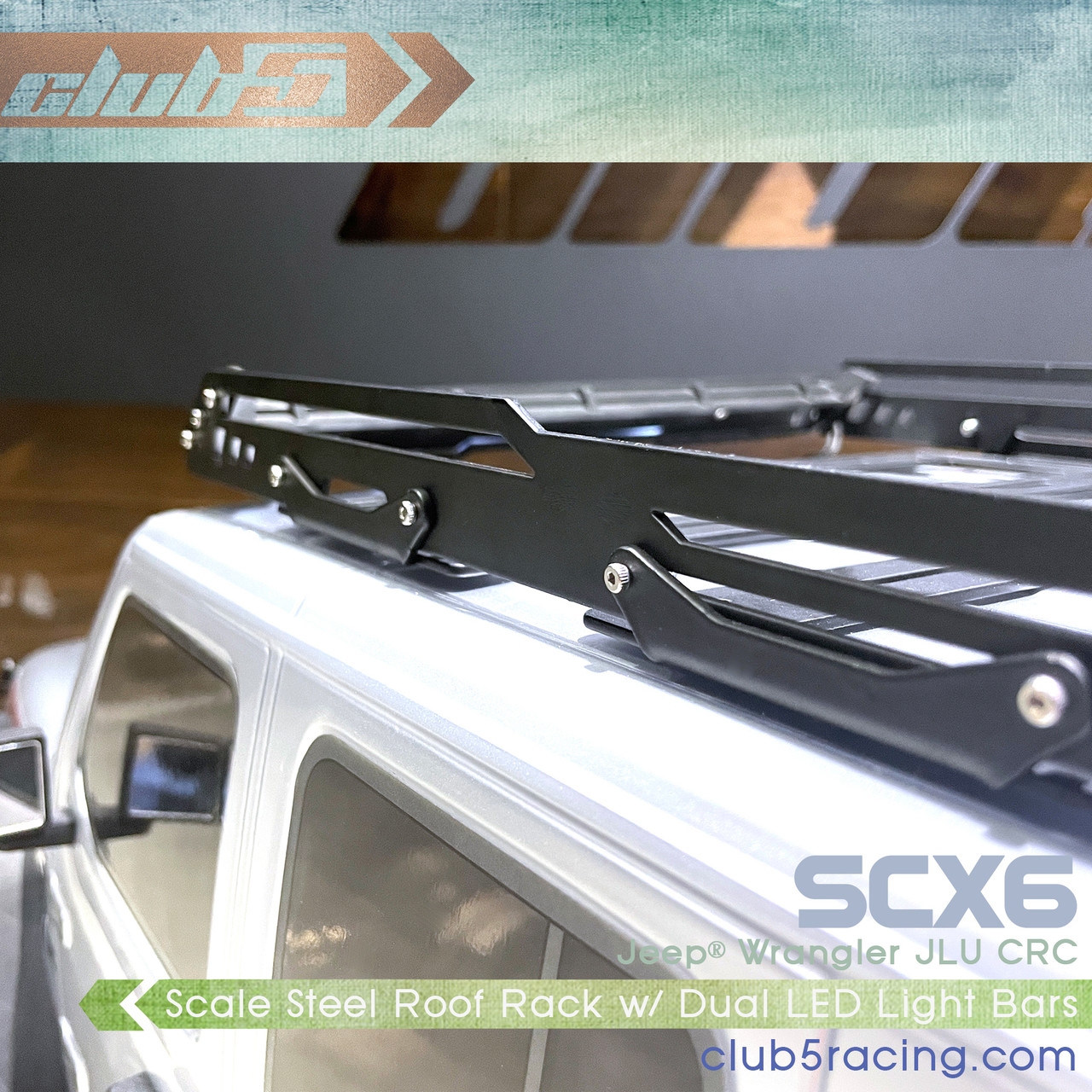 Metal Roof Rack ( V2 ) for SCX6 Jeep JLU Wrangler