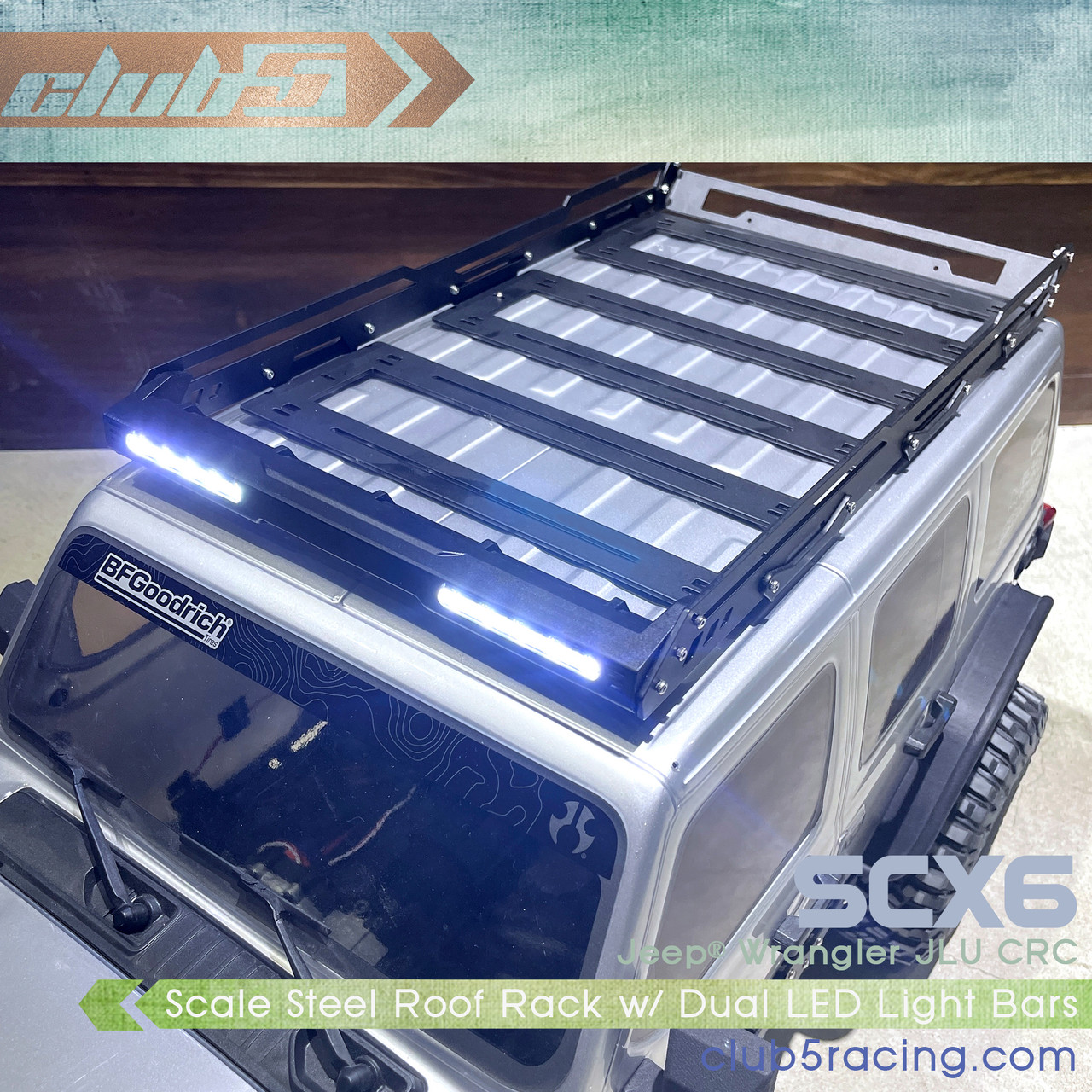 Metal Roof Rack ( V2 ) for SCX6 Jeep JLU Wrangler