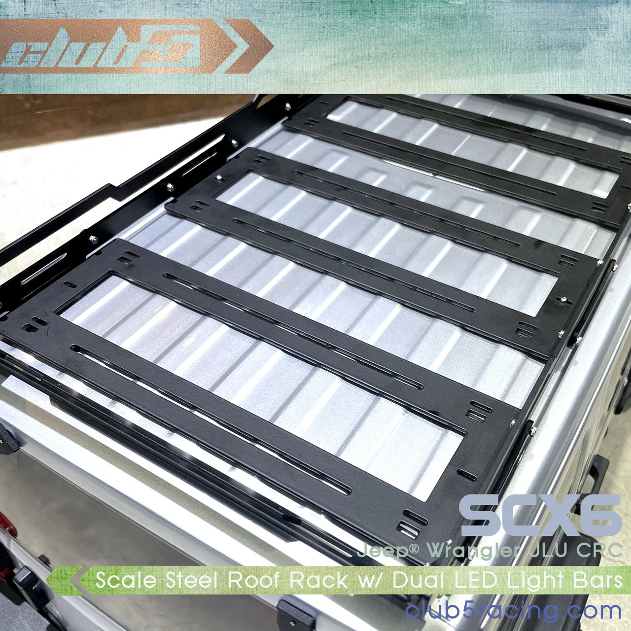 Metal Roof Rack ( V2 ) for SCX6 Jeep JLU Wrangler