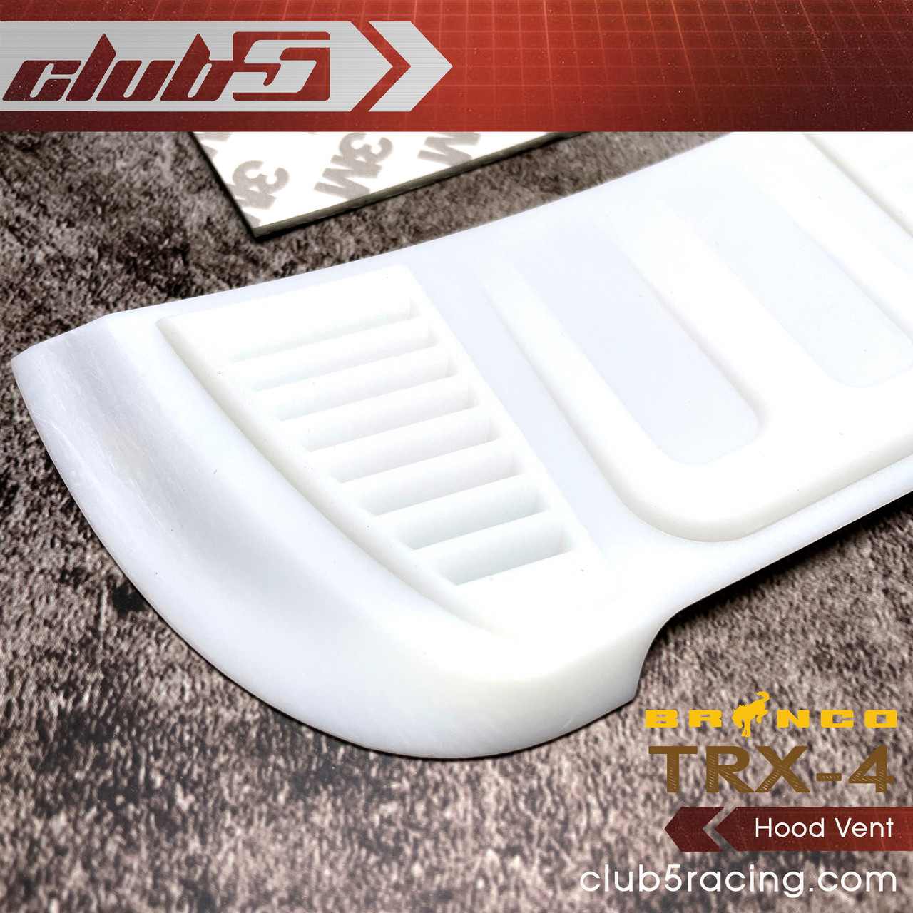 Custom Hood Scoop for TRX-4 2021 Ford Bronco