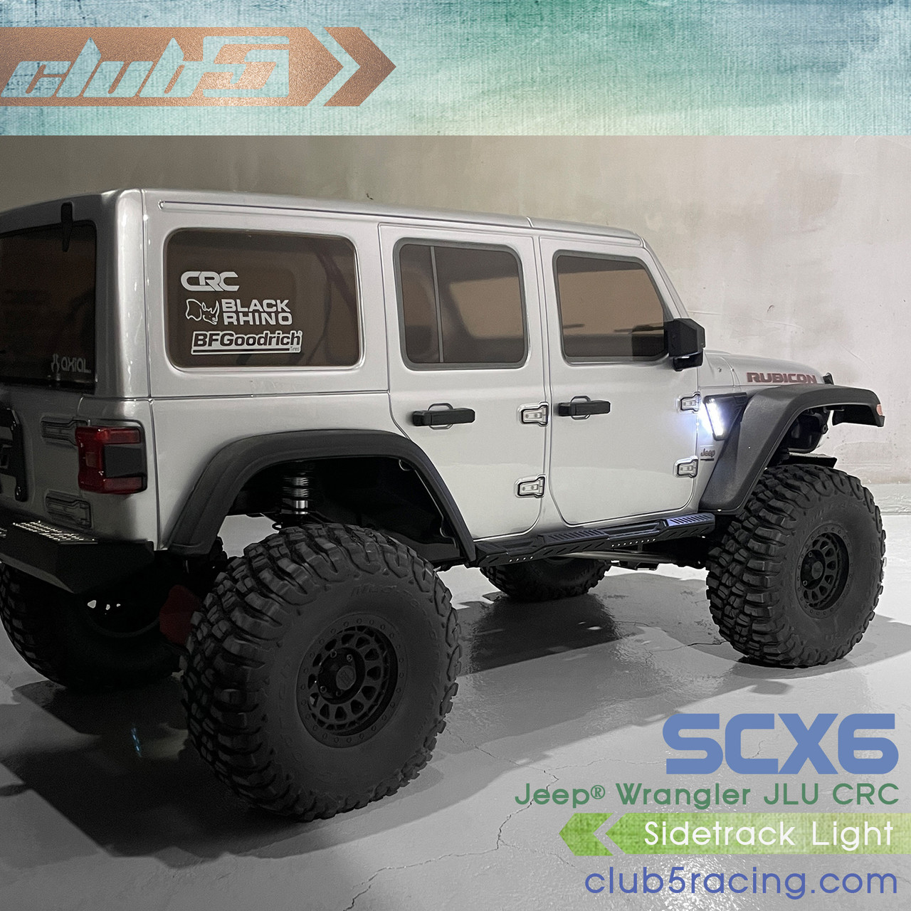 Sidetrack Lighting Kit for SCX6 Jeep JLU Wrangler ( 6V, Waterproof  )