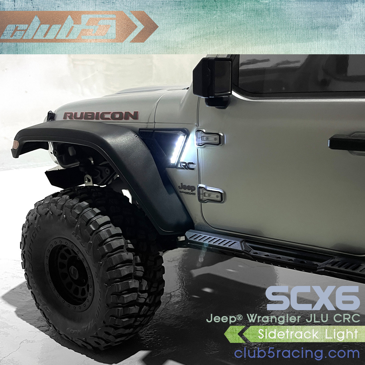 Sidetrack Lighting Kit for SCX6 Jeep JLU Wrangler ( 6V, Waterproof  )