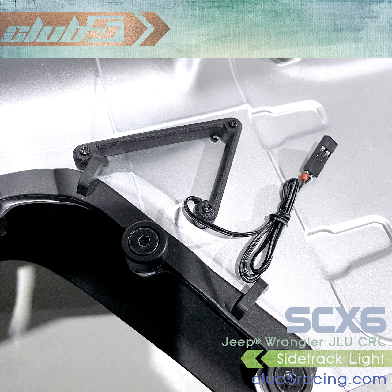 Sidetrack Lighting Kit for SCX6 Jeep JLU Wrangler ( 6V, Waterproof  )