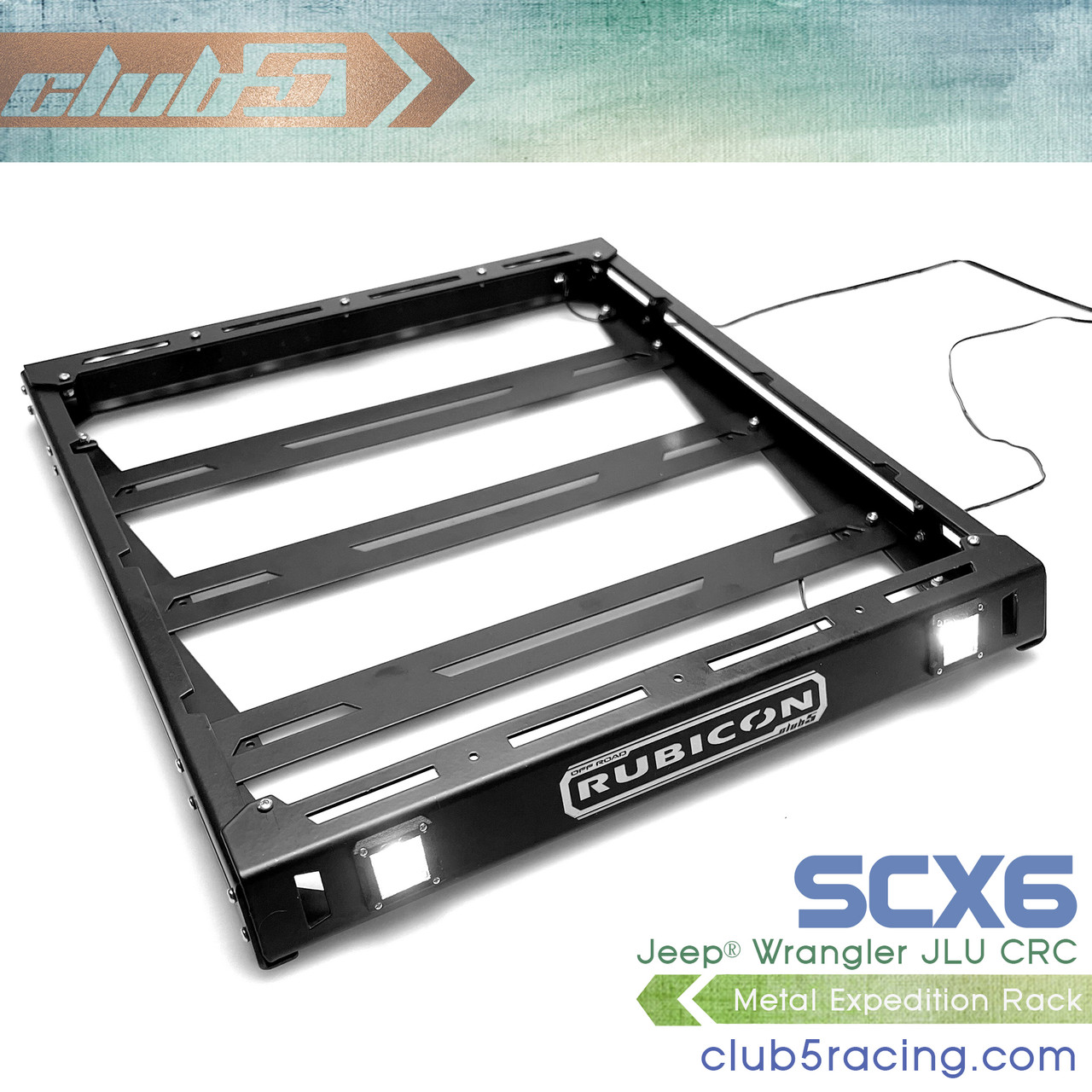 Metal Expedition Roof Rack for Axial SCX6 Jeep Wrangler