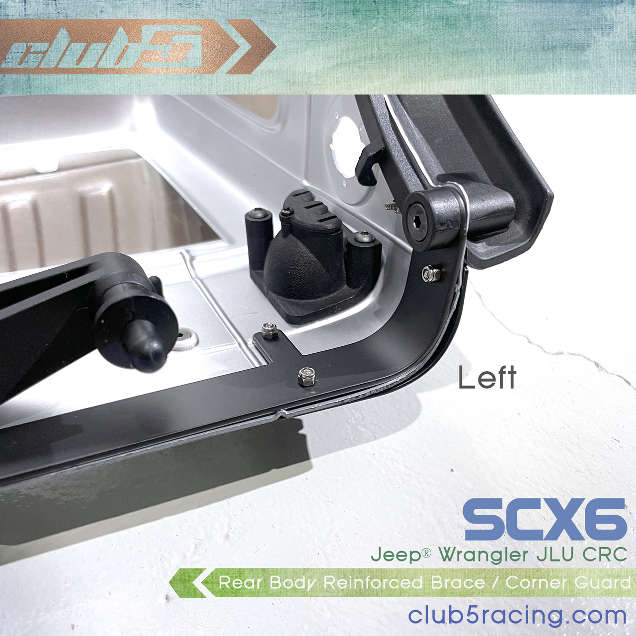 Rear Body Reinforced Brace / Corner Guard for SCX6 Jeep JLU Wrangler