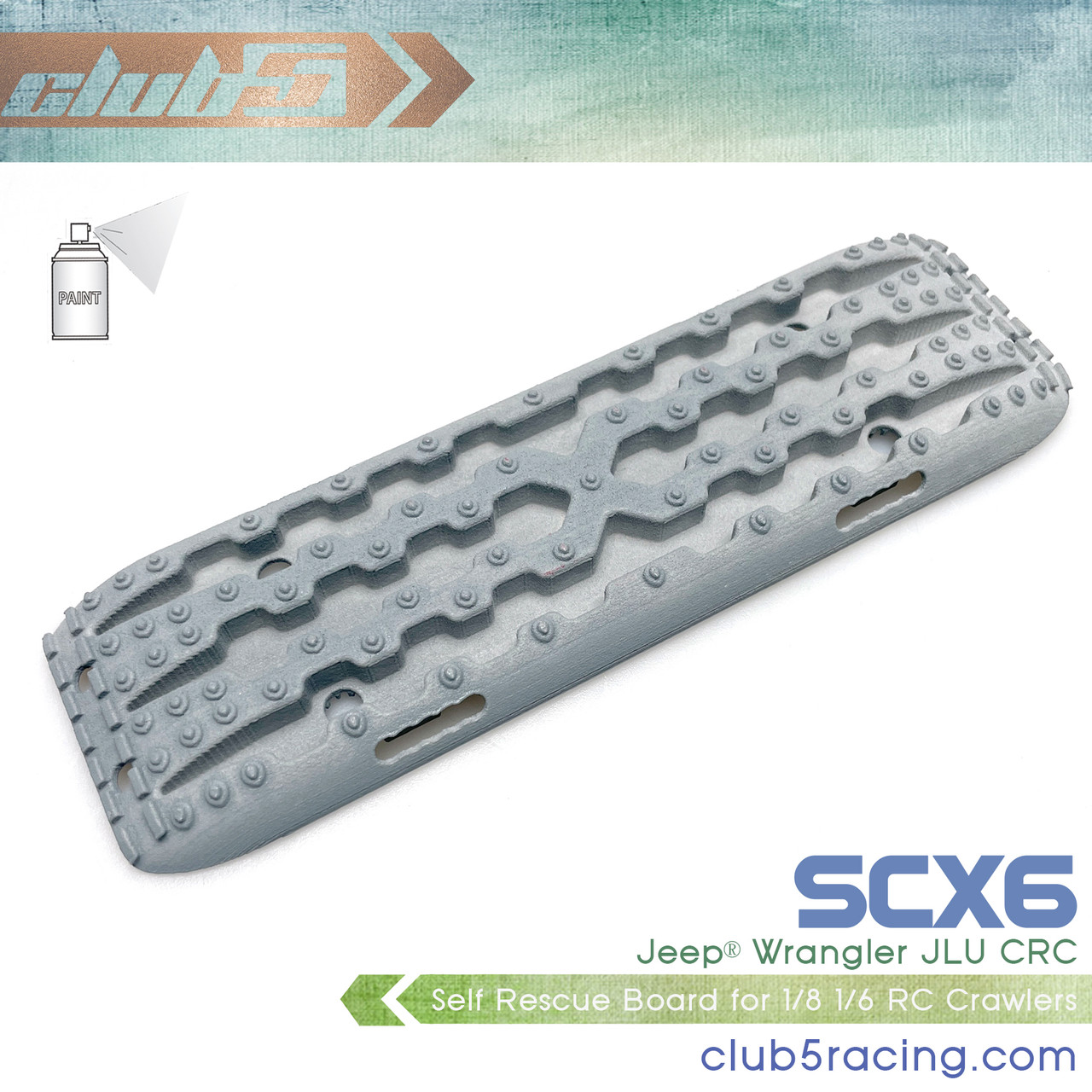 1/6 Scale Recovery Board for Axial SCX6 Jeep JLU Wrangler