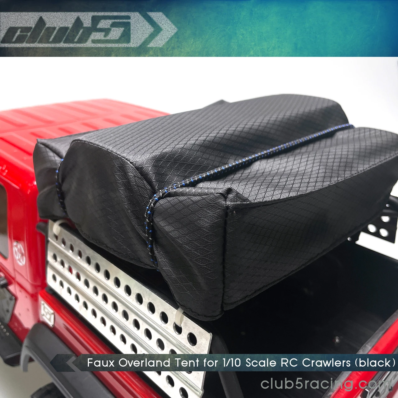 Faux Overland Tent for 1/10 Scale RC Crawlers ( Black )