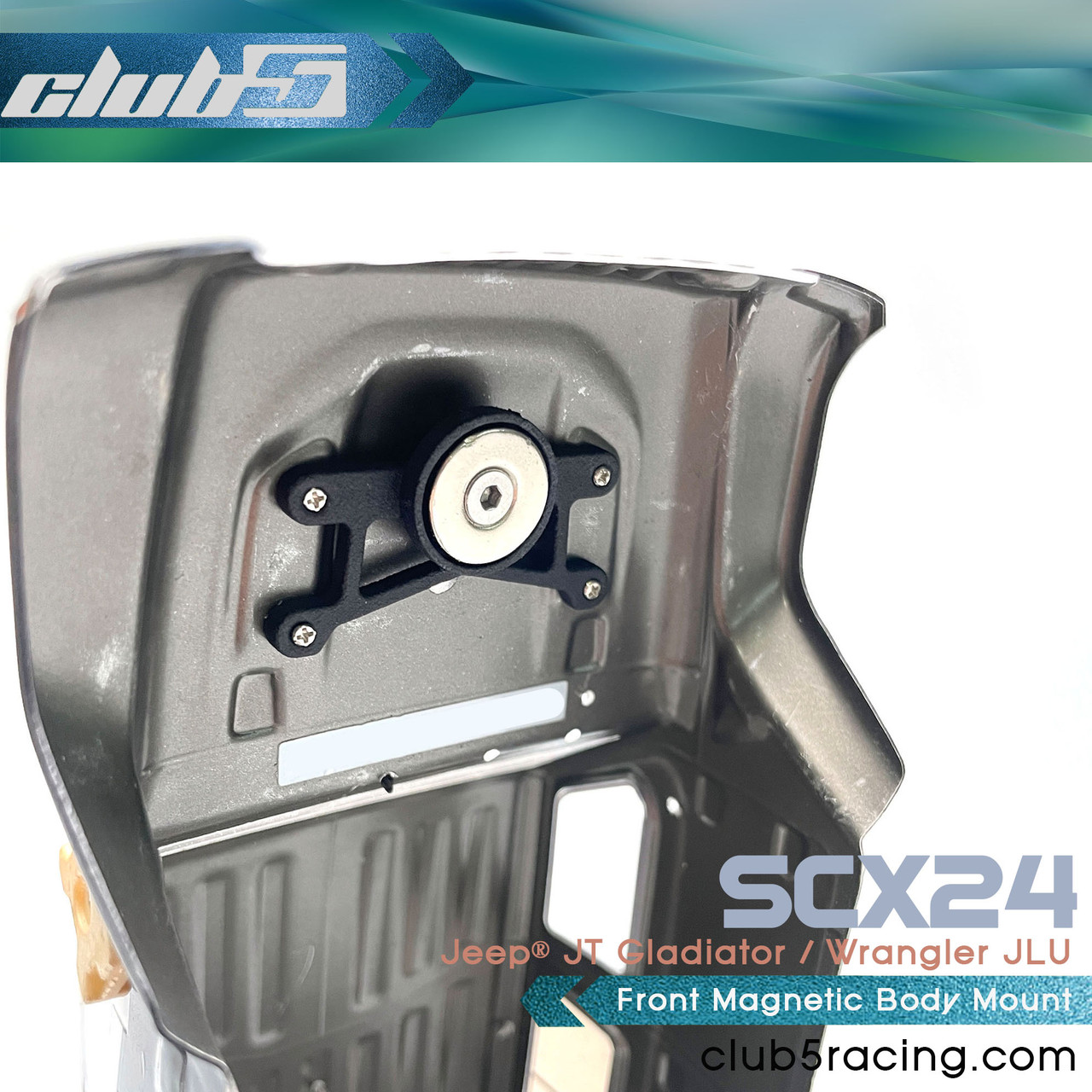 Front Magnetic Body Mount  for SCX24 Jeep Gladiator / Wrangler JLU
