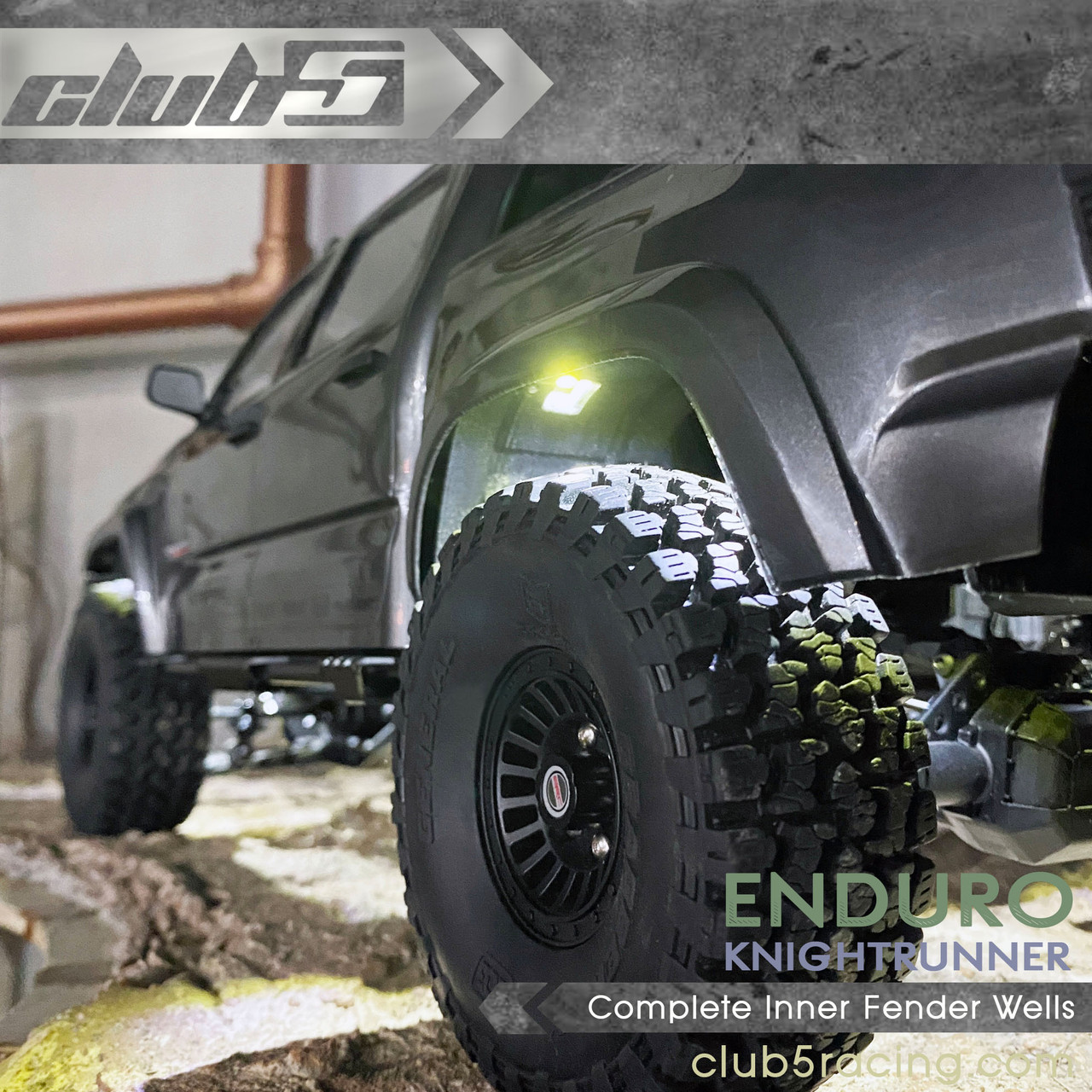 Complete Inner Fender Wells w/ Rock Light for Element Knightrunner