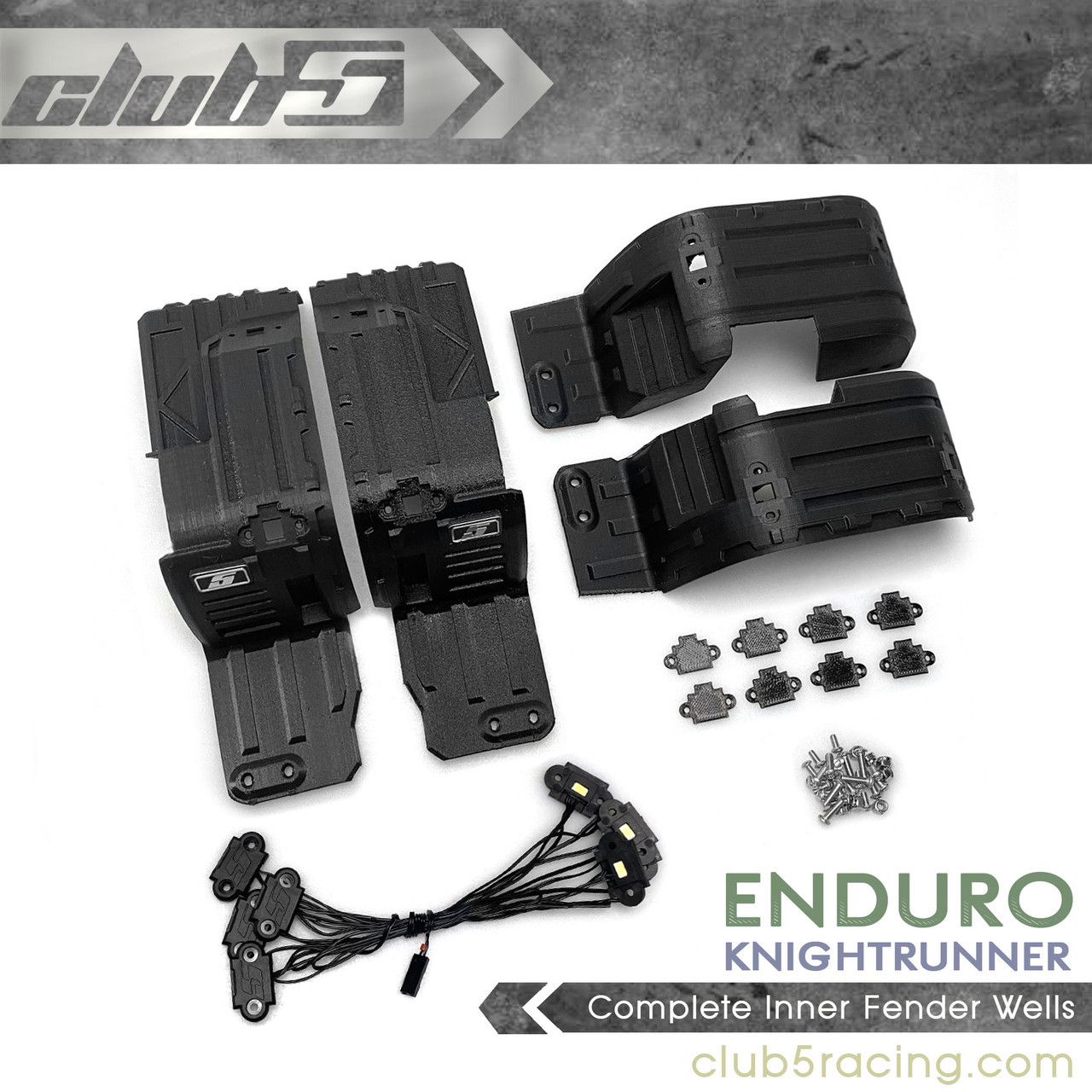 Complete Inner Fender Wells w/ Rock Light for Element Knightrunner