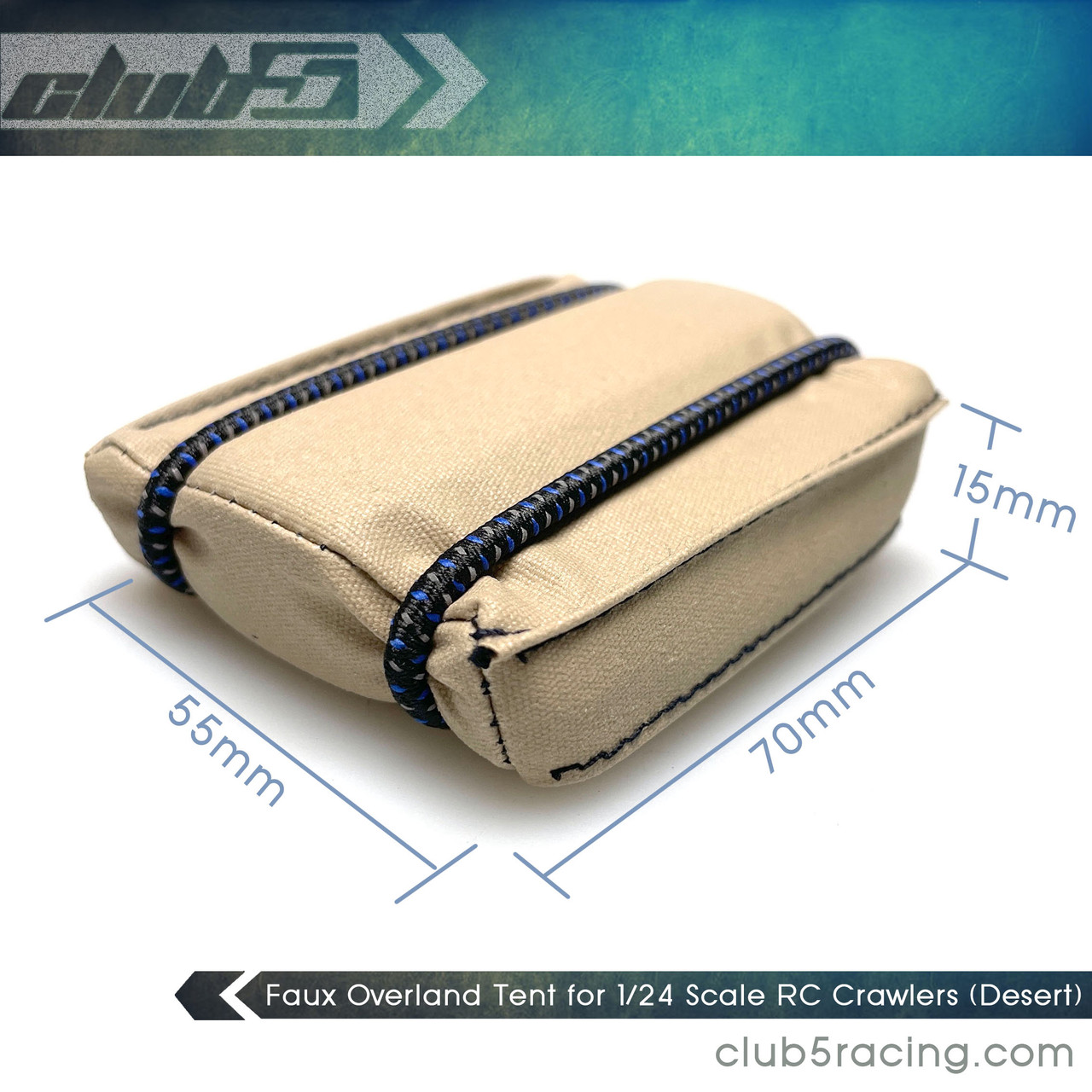 Faux Overland Tent for 1/24 Scale RC Crawlers (Desert)