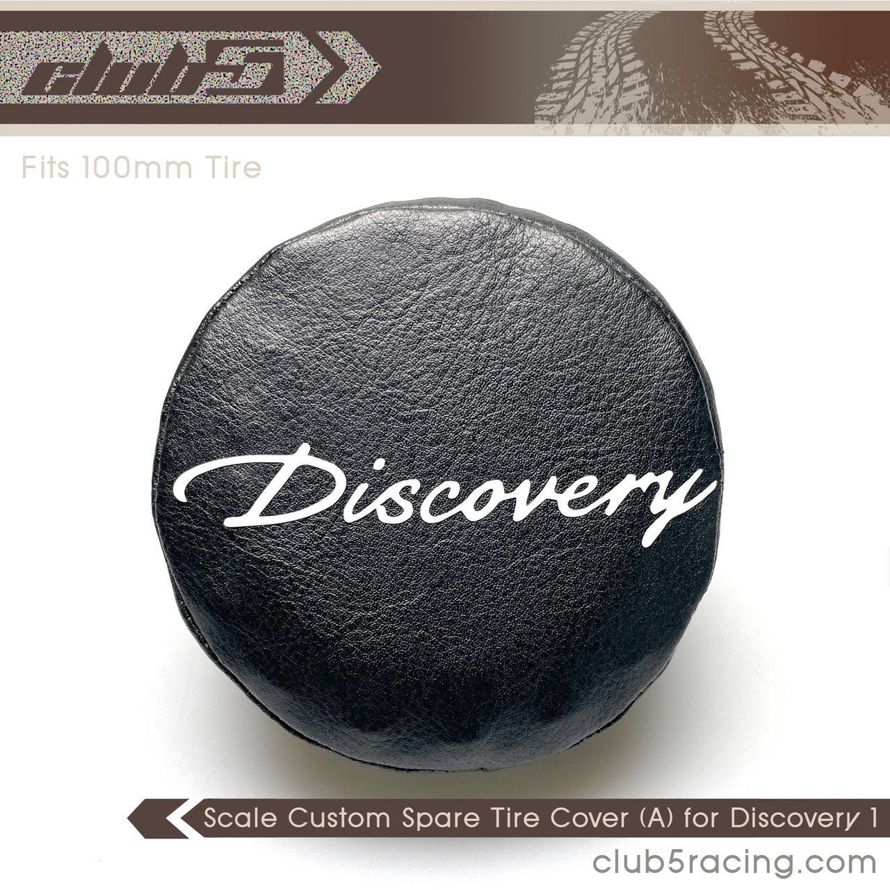 Scale Custom Spare Tire Cover (A) for Discovery 1 Hard ABS Body