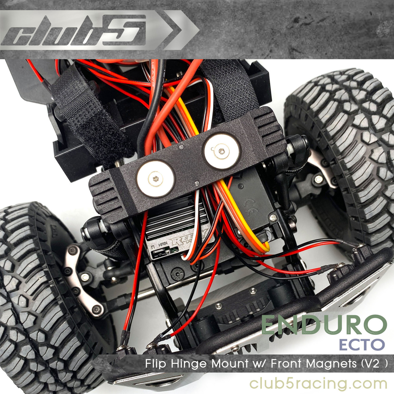 Tilting Body Mount w/ Front Magnets (V2 ) for Enduro Ecto Trail Truck