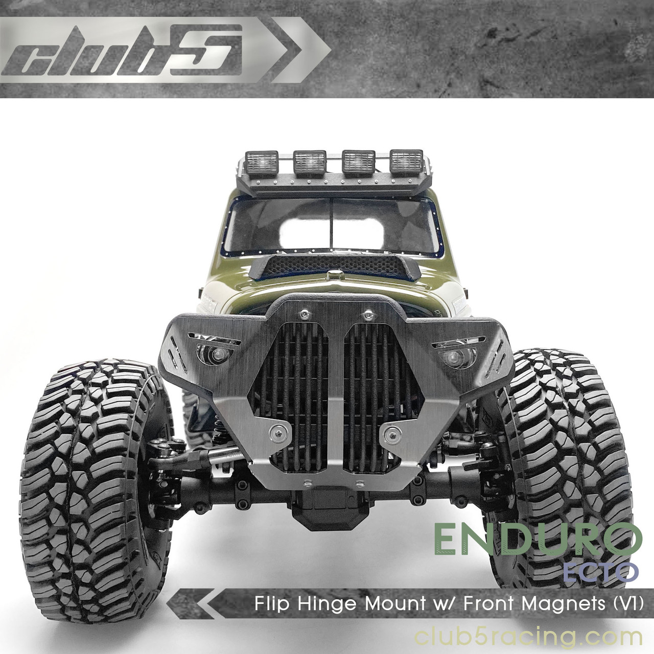 Flip Hinge Mount w/ Front Magnets (V1) for Enduro Ecto Trail Truck
