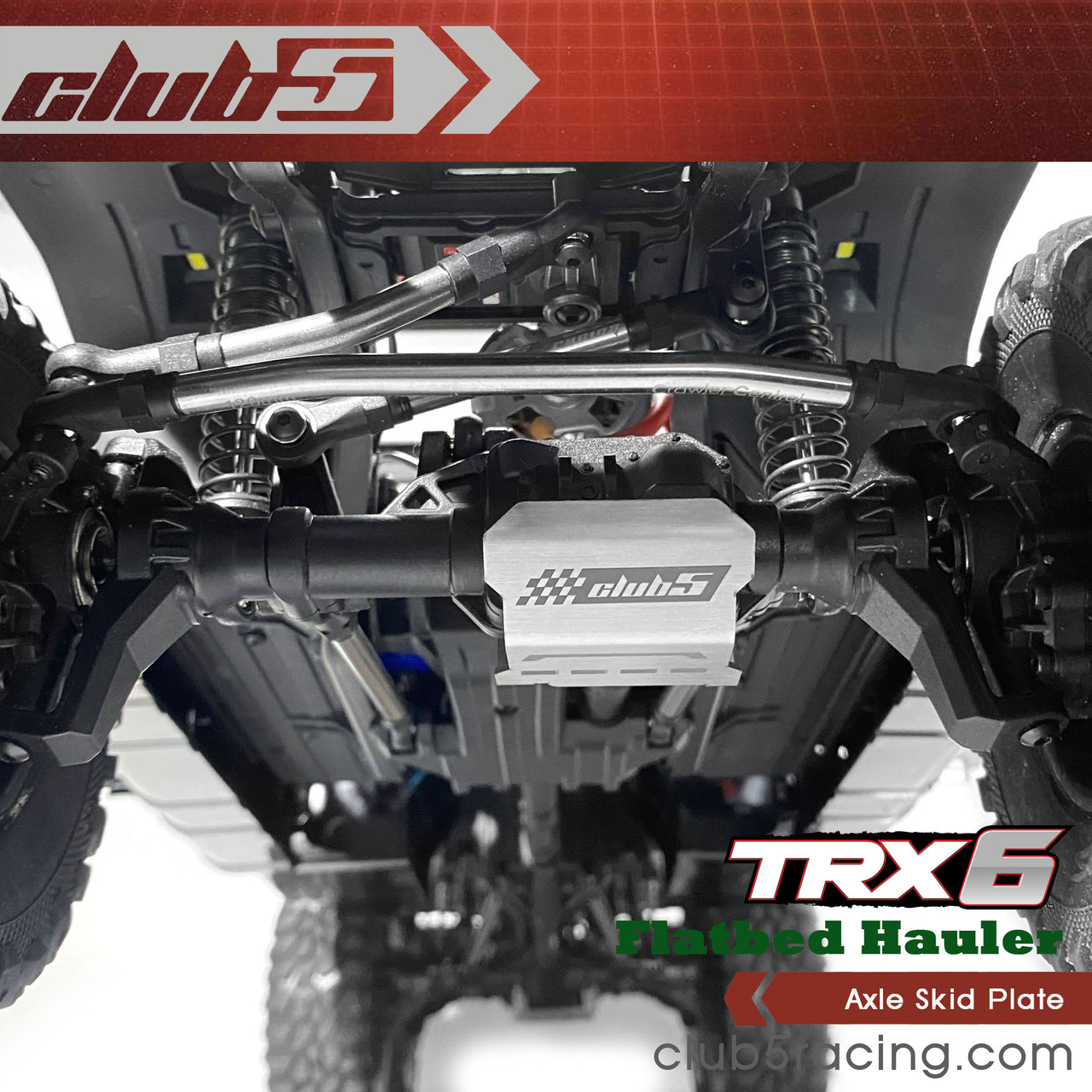 Axle Skid Plate for Traxxas TRX-6 HAULER