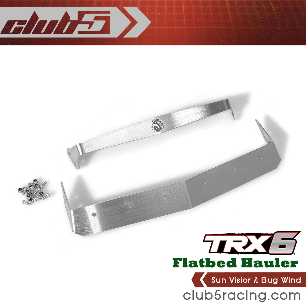 Sun Visor & Bug Wind for Traxxas TRX-6 HAULER