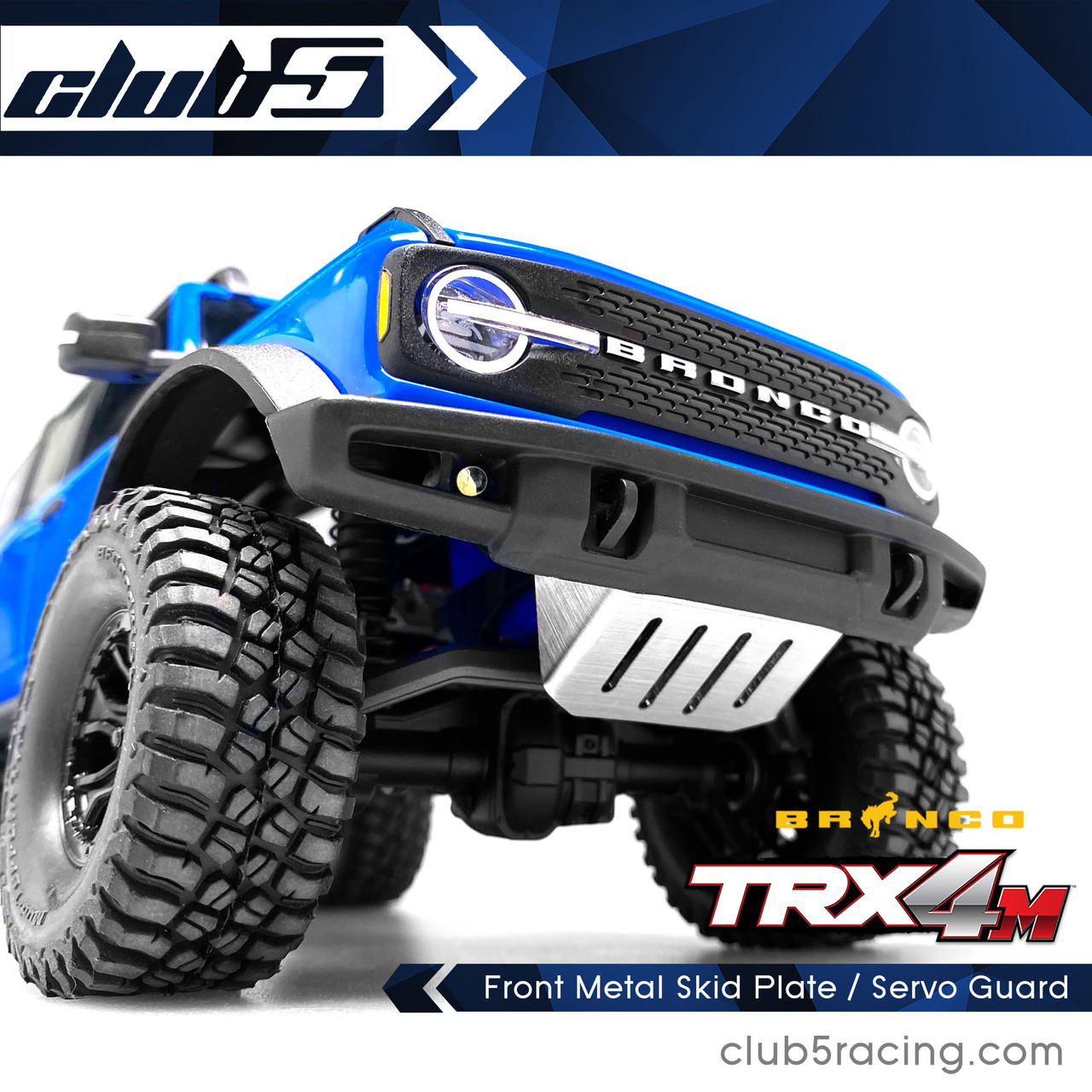 Front Metal Skid Plate / Servo Guard for Traxxas TRX-4M Ford Bronco