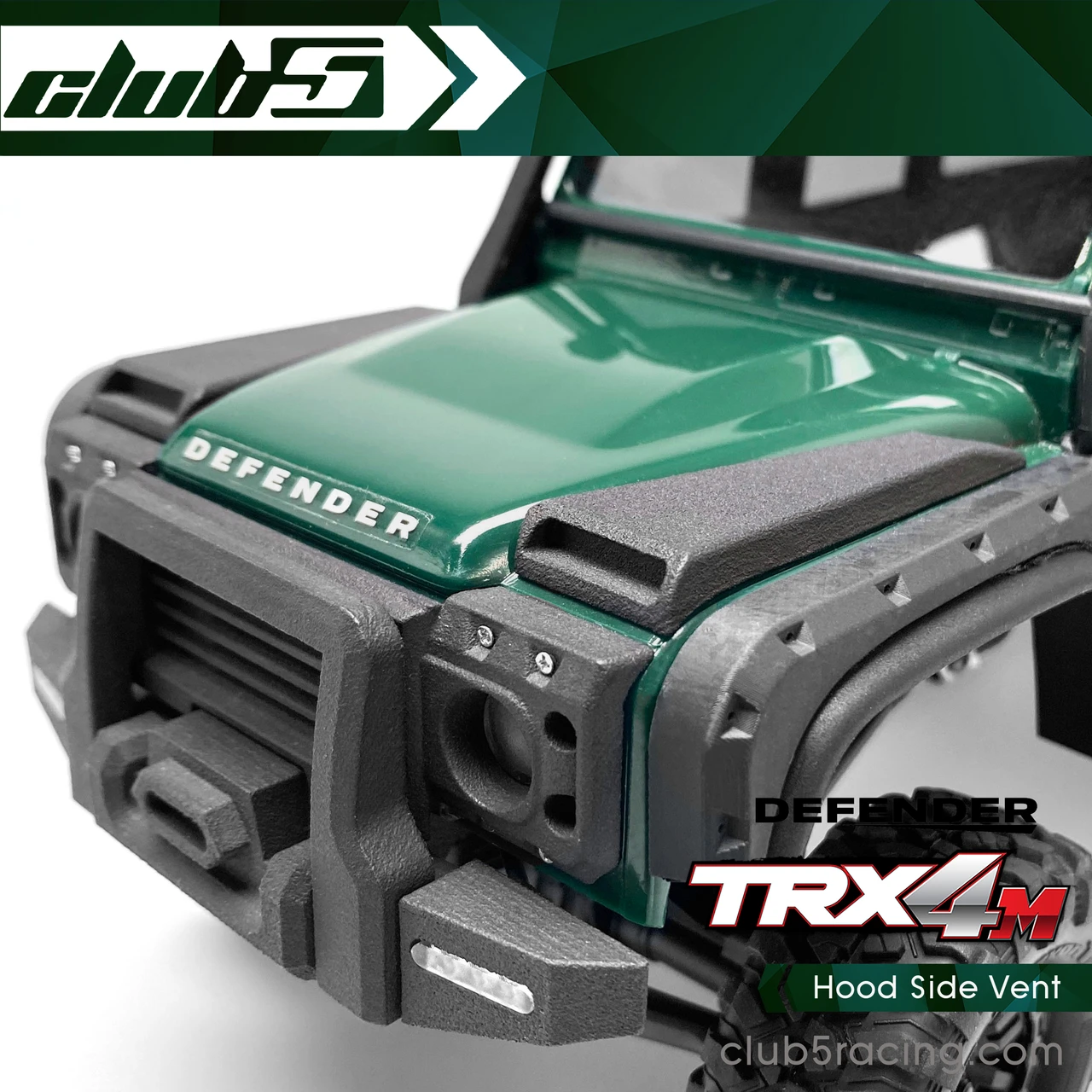 Hood Side Vent for Traxxas TRX-4M D110 Defender