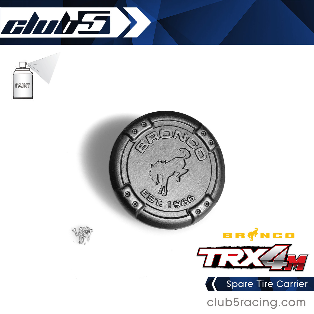 Spare Tire Carrier for Traxxas TRX-4M Ford Bronco