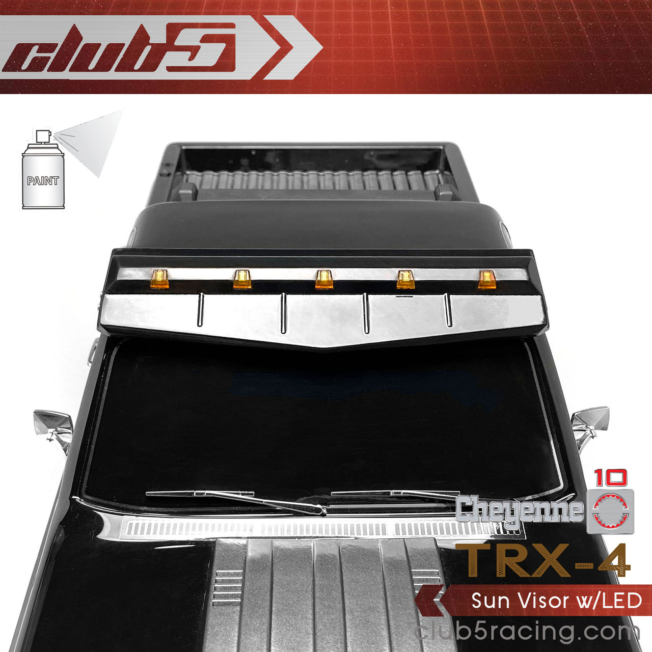 Sun Visor w/LED for TRX-4 1979 K10