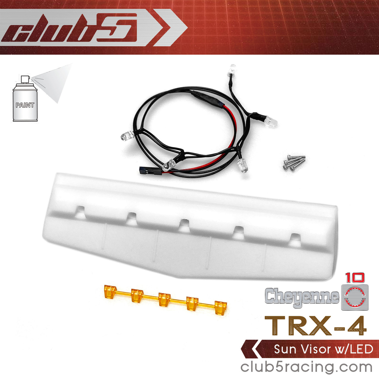 Sun Visor w/LED for TRX-4 1979 K10