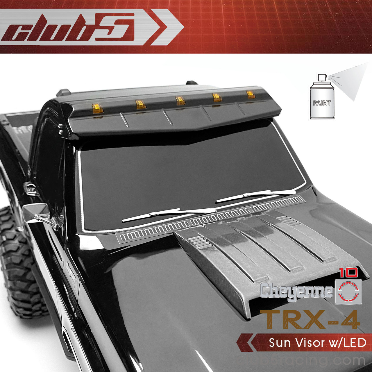 Sun Visor w/LED for TRX-4 1979 K10