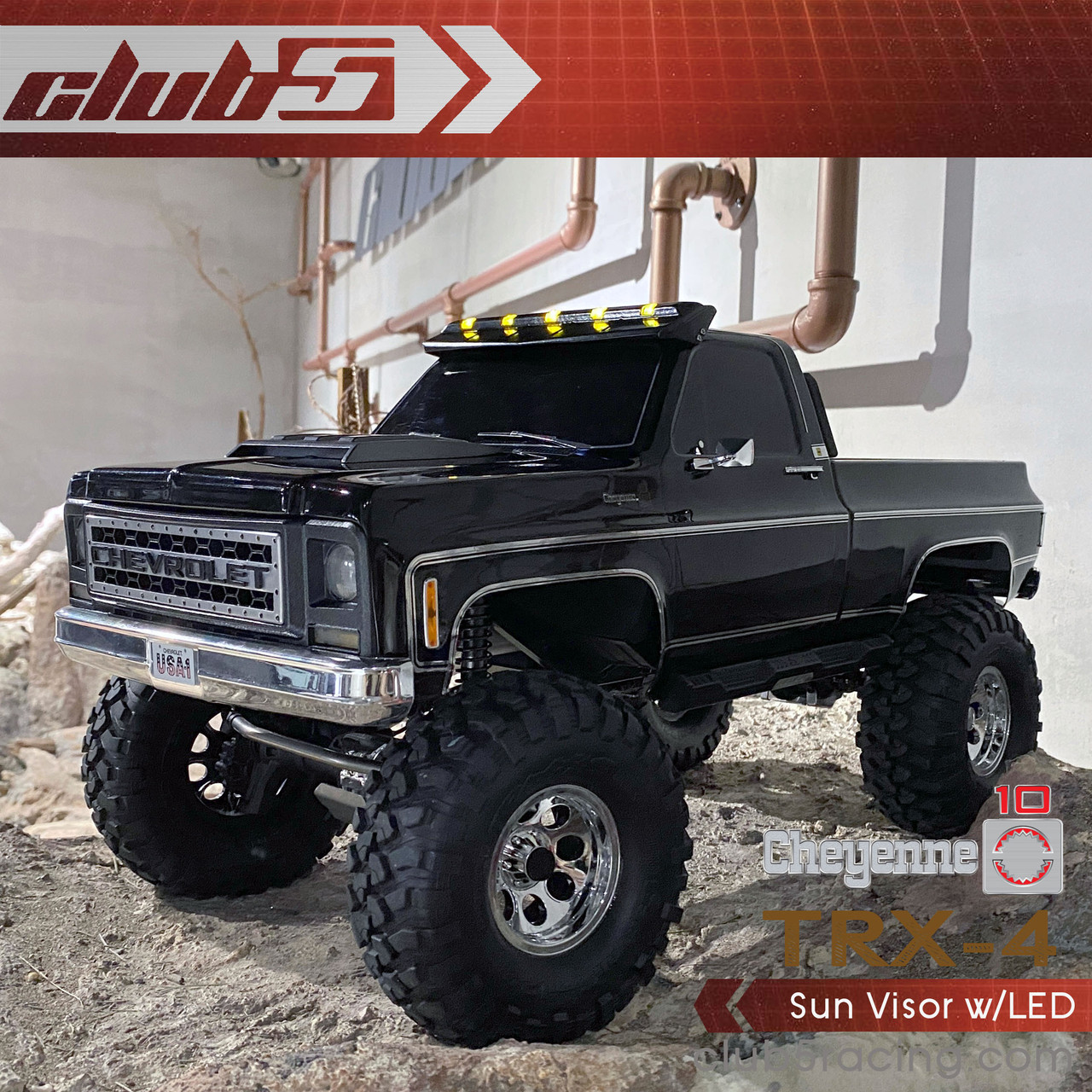 Sun Visor w/LED for TRX-4 1979 K10