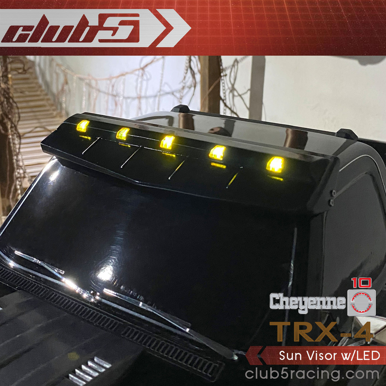 Sun Visor w/LED for TRX-4 1979 K10