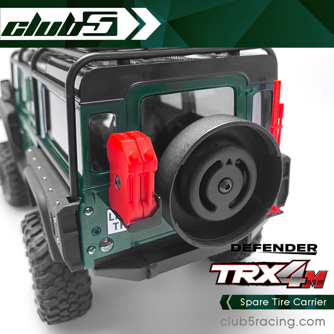 Spare Tire Carrier for Traxxas TRX-4M D110 Defender