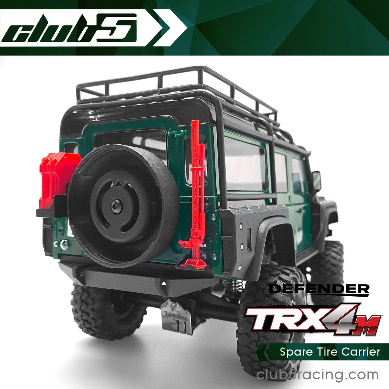 Spare Tire Carrier for Traxxas TRX-4M D110 Defender