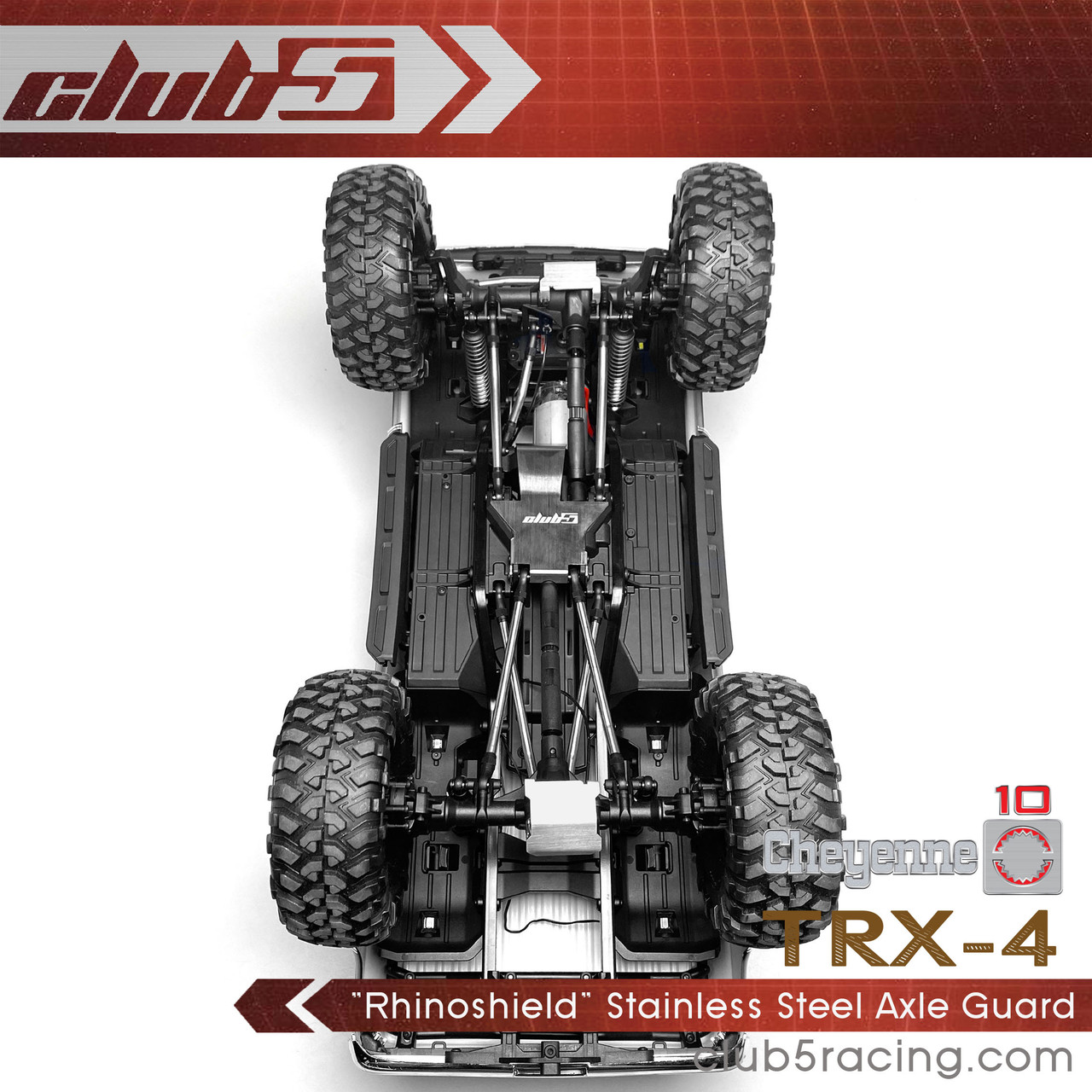 "Rhinoshield" Stainless Steel Axle Guard for TRX-4 1979 K10